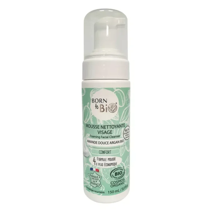 Born to Bio - Mousse nettoyante visage Amande douce Bio