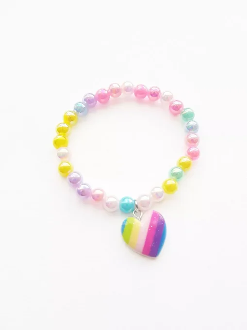 Bracelet fantaisie cœur multicolor